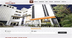 Desktop Screenshot of hotelgrandarjun.com